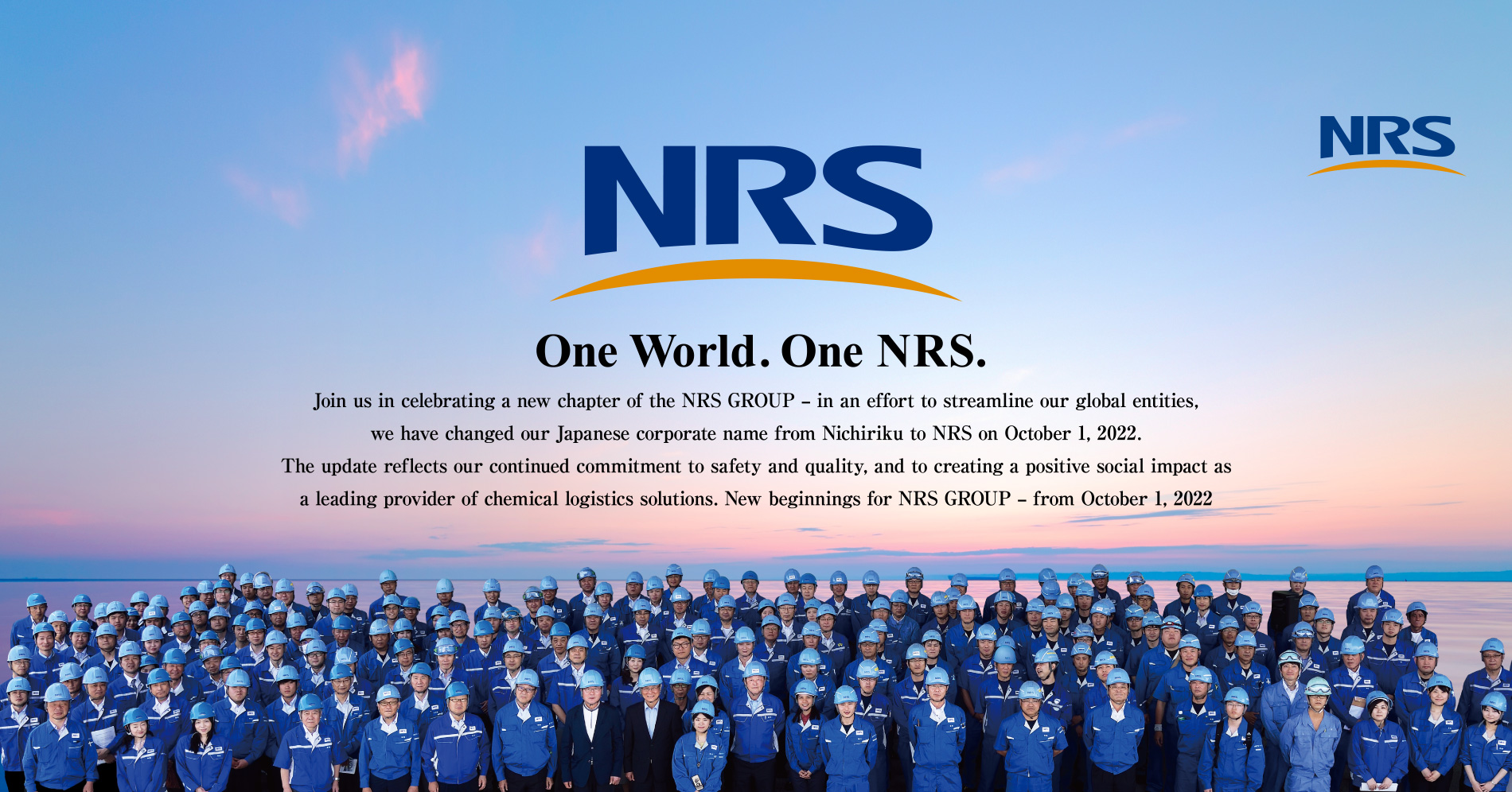 Evolving for a brighter tomorrow. We are NRS GROUP.